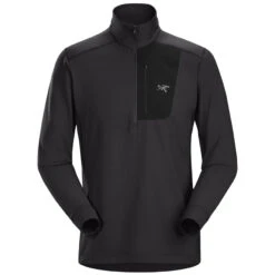 Arc'teryx Men's Rho LT Zip Neck - Black