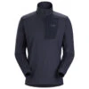 Arc'teryx Men's Rho LT Zip Neck - Black Sapphire