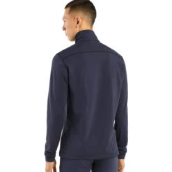 Arc'teryx Men's Rho LT Zip Neck - Black Sapphire -Patagonia Outlet Sales ARcteryx AW22 MensRhoLT BlackSapphire 04