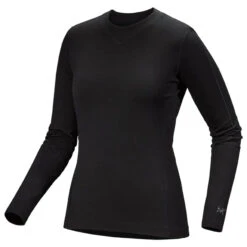 Arc'teryx Women's Rho Merino Wool LS Crew - Black