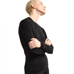 Arc'teryx Women's Rho Merino Wool LS Crew - Black -Patagonia Outlet Sales Arcteryx AW23 WsRhoWoolCrewNeck Black 03