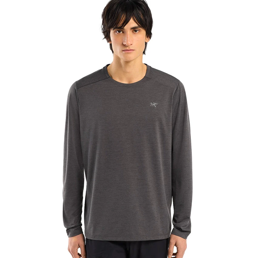 Arc'teryx Men's Cormac Crew L/S - Black Heather 2 Arc'teryx Men's Cormac Crew L/S - Black Heather - Image 2