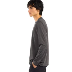 Arc'teryx Men's Cormac Crew L/S - Black Heather 7 Arc'teryx Men's Cormac Crew L/S - Black Heather -Patagonia Outlet Sales Arcteryx SS23 MsCormacCrewLS BlackHeather 03