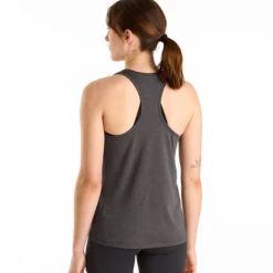 Arc'teryx Women's Taema Tank - Black Heather -Patagonia Outlet Sales Arcteryx SS23 WsTaemaTank Black 04