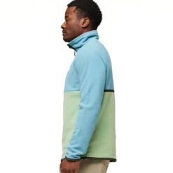 Cotopaxi Men's Amado Fleece Pullover - Drizzle & Aspen -Patagonia Outlet Sales Cotopaxi AW23 MsAmadoFleece Drizzle 04