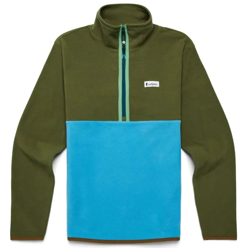 Cotopaxi Men's Amado Fleece Pullover - Pine & Poolside 1 Cotopaxi Men's Amado Fleece Pullover - Pine & Poolside