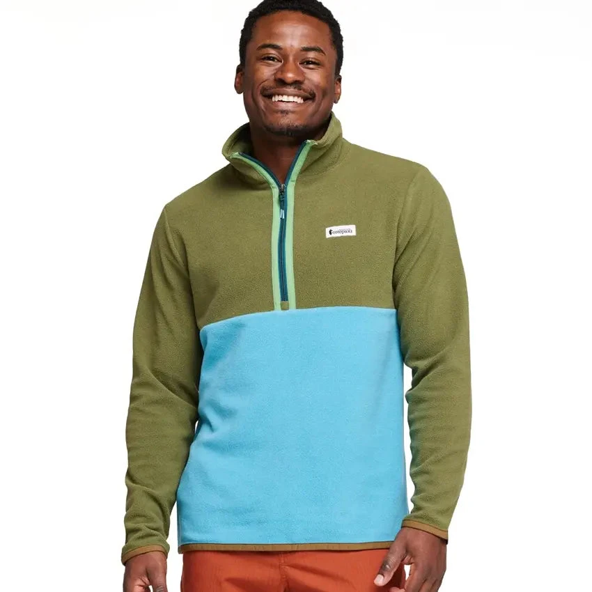 Cotopaxi Men's Amado Fleece Pullover - Pine & Poolside 3 Cotopaxi Men's Amado Fleece Pullover - Pine & Poolside - Image 3