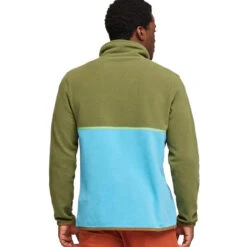 Cotopaxi Men's Amado Fleece Pullover - Pine & Poolside 8 Cotopaxi Men's Amado Fleece Pullover - Pine & Poolside -Patagonia Outlet Sales Cotopaxi AW23 MsAmadoFleece Pine 04