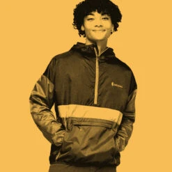 Cotopaxi Men's Teca Half-Zip Windbreaker - Strike Out -Patagonia Outlet Sales Cotopaxi SS23 TecaHalfZip SO 04