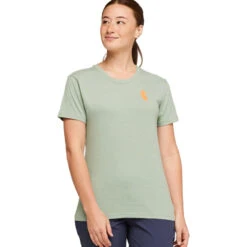 Cotopaxi Women's Happy Day Organic T-Shirt - Silver Leaf -Patagonia Outlet Sales Cotopaxi SS23 WomensHappyDayTee SL 05