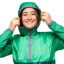 Cotopaxi Women's Teca Half-Zip Windbreaker - Rolling Hills -Patagonia Outlet Sales Cotopaxi SS23 WsTecaHalfZip RH 05