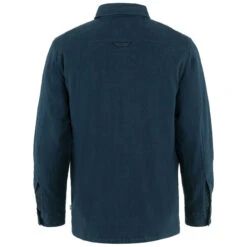 FJÄLLRÄVEN Men's Övik Lite Padded Shirt - Dark Navy / Dark Navy -Patagonia Outlet Sales Fjallraven AW22 OvikLitePaddedShirt Navy 03