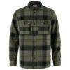 FJÄLLRÄVEN Men's Övik Lite Padded Shirt - Deep Forest / Black
