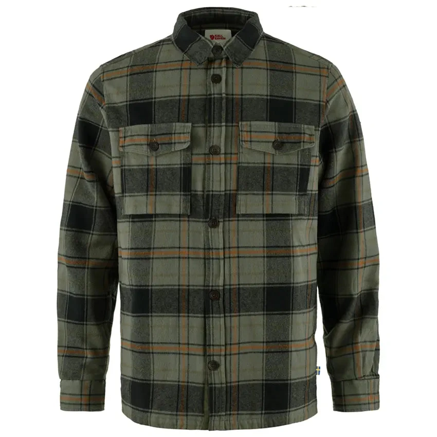 FJÄLLRÄVEN Men's Övik Lite Padded Shirt - Deep Forest / Black 1 FJÄLLRÄVEN Men's Övik Lite Padded Shirt - Deep Forest / Black