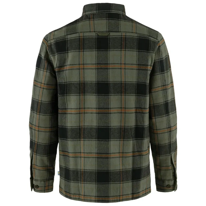 FJÄLLRÄVEN Men's Övik Lite Padded Shirt - Deep Forest / Black 2 FJÄLLRÄVEN Men's Övik Lite Padded Shirt - Deep Forest / Black - Image 2