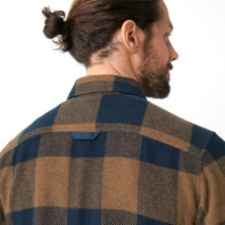 FJÄLLRÄVEN Canada Shirt - Chestnut & Dark Navy -Patagonia Outlet Sales Fjallraven CanadaShirt ChestnutNavy 05