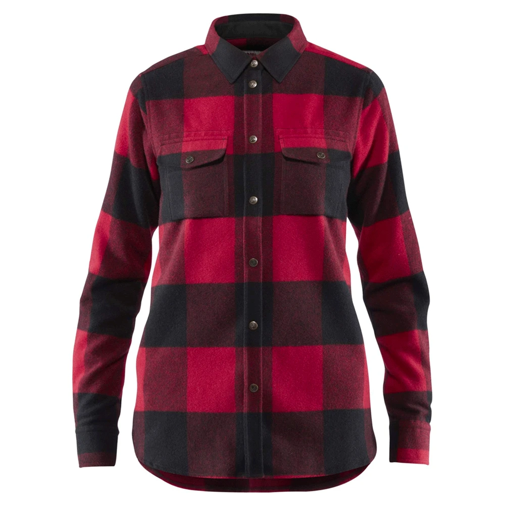 FJÄLLRÄVEN Women's Canada Shirt - Red 1 FJÄLLRÄVEN Women's Canada Shirt - Red