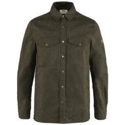 FJÄLLRÄVEN Men's Singi Overshirt - Dark Olive