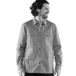 FJÄLLRÄVEN Men's Singi Overshirt - Dark Olive 7 FJÄLLRÄVEN Men's Singi Overshirt - Dark Olive -Patagonia Outlet Sales Fjallraven OvikOvershirt DarkOlive 03