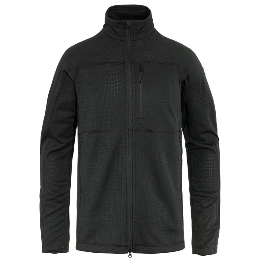 FJÄLLRÄVEN Men's Abisko Lite Fleece Jacket - Black 1 FJÄLLRÄVEN Men's Abisko Lite Fleece Jacket - Black