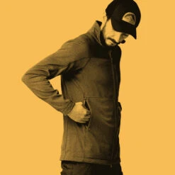 FJÄLLRÄVEN Men's Abisko Lite Fleece Jacket - Sunset Orange -Patagonia Outlet Sales Fjallraven SS23 AbiskoFleeceJacketBlack 04 4a881e0f 6c69 487d a061 e8fd084b1a35