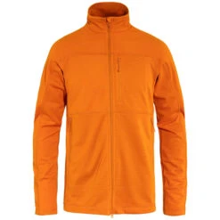 FJÄLLRÄVEN Men's Abisko Lite Fleece Jacket - Sunset Orange