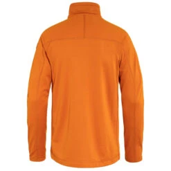 FJÄLLRÄVEN Men's Abisko Lite Fleece Jacket - Sunset Orange -Patagonia Outlet Sales Fjallraven SS23 AbiskoFleeceJacketSunsetOrange 03