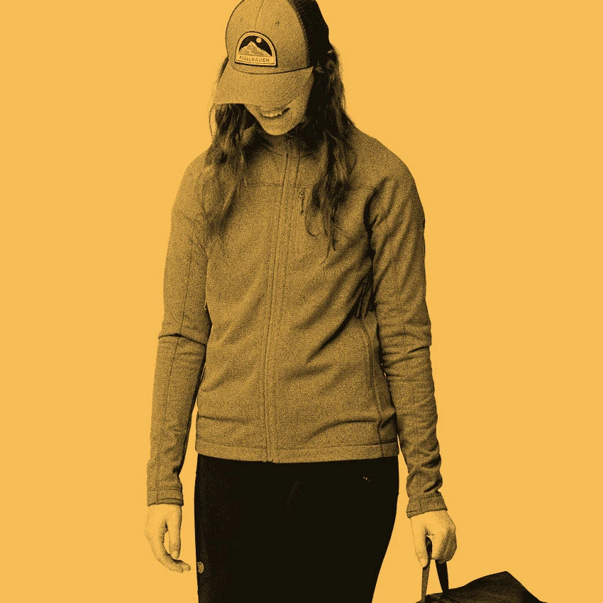 FJÄLLRÄVEN Women's Abisko Lite Fleece Jacket - Indigo Blue 4 FJÄLLRÄVEN Women's Abisko Lite Fleece Jacket - Indigo Blue - Image 4