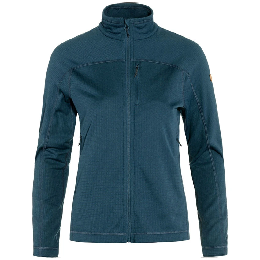 FJÄLLRÄVEN Women's Abisko Lite Fleece Jacket - Indigo Blue 1 FJÄLLRÄVEN Women's Abisko Lite Fleece Jacket - Indigo Blue