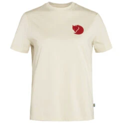 FJÄLLRÄVEN Women's Fox Boxy Logo T-Shirt - Chalk White