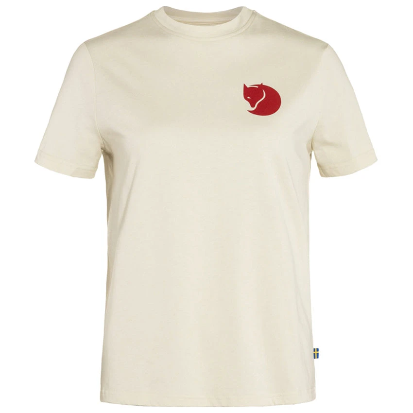 FJÄLLRÄVEN Women's Fox Boxy Logo T-Shirt - Chalk White 1 FJÄLLRÄVEN Women's Fox Boxy Logo T-Shirt - Chalk White
