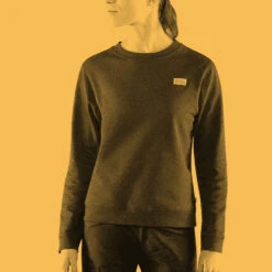 FJÄLLRÄVEN Women's Vardag Sweater - Grey Melange -Patagonia Outlet Sales Fjallraven SS23 WsVardagSweater Grey 04