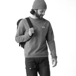 FJÄLLRÄVEN Men's Vardag Sweater - Grey Melange -Patagonia Outlet Sales Fjallraven VardagSweater Grey 03