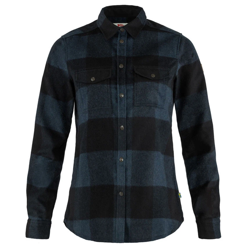 FJÄLLRÄVEN Women's Canada Shirt - Navy / Black 1 FJÄLLRÄVEN Women's Canada Shirt - Navy / Black