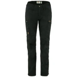 FJÄLLRÄVEN Women's Kaipak Trousers Curved - Black
