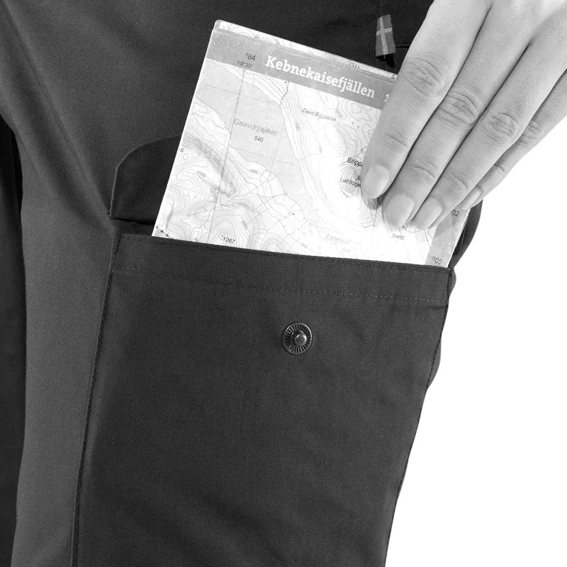 FJÄLLRÄVEN Women's Kaipak Trousers Curved - Black 4 FJÄLLRÄVEN Women's Kaipak Trousers Curved - Black - Image 4