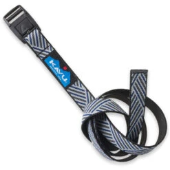 KAVU Burly Belt - Navy Rough Cut