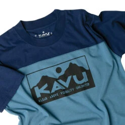 KAVU Women's Malin T-Shirt - High Skies 7 KAVU Women's Malin T-Shirt - High Skies -Patagonia Outlet Sales KAVU SS23 01MalinTee HighSKies 03