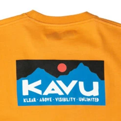 KAVU Men's Klear Above Etch Art T-Shirt - Butterscotch 7 KAVU Men's Klear Above Etch Art T-Shirt - Butterscotch -Patagonia Outlet Sales KAVU SS23 MsKlearAboveEtchArtTee Butterscotch 03