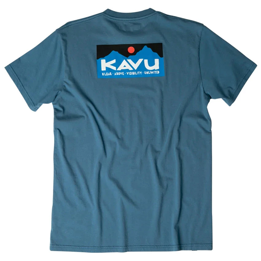 KAVU Men's Klear Above Etch Art T-Shirt - Vintage Blue 1 KAVU Men's Klear Above Etch Art T-Shirt - Vintage Blue