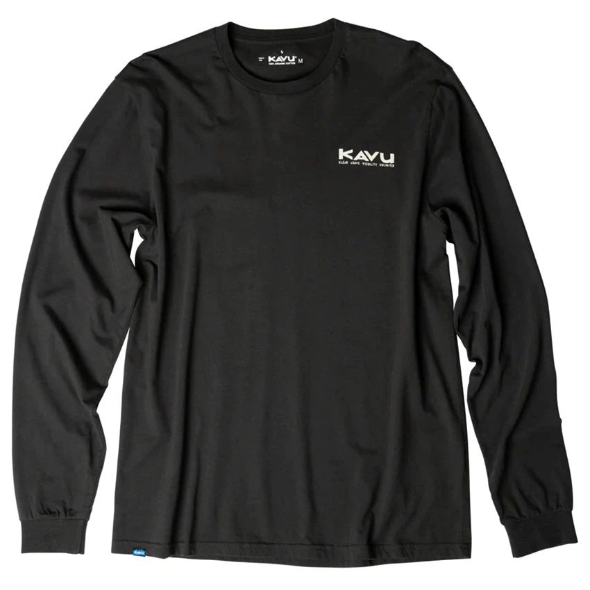 KAVU Men's L/S Etch Art T-Shirt - Black Licorice 2 KAVU Men's L/S Etch Art T-Shirt - Black Licorice - Image 2