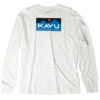 KAVU Men's L/S Etch Art T-Shirt - Off White