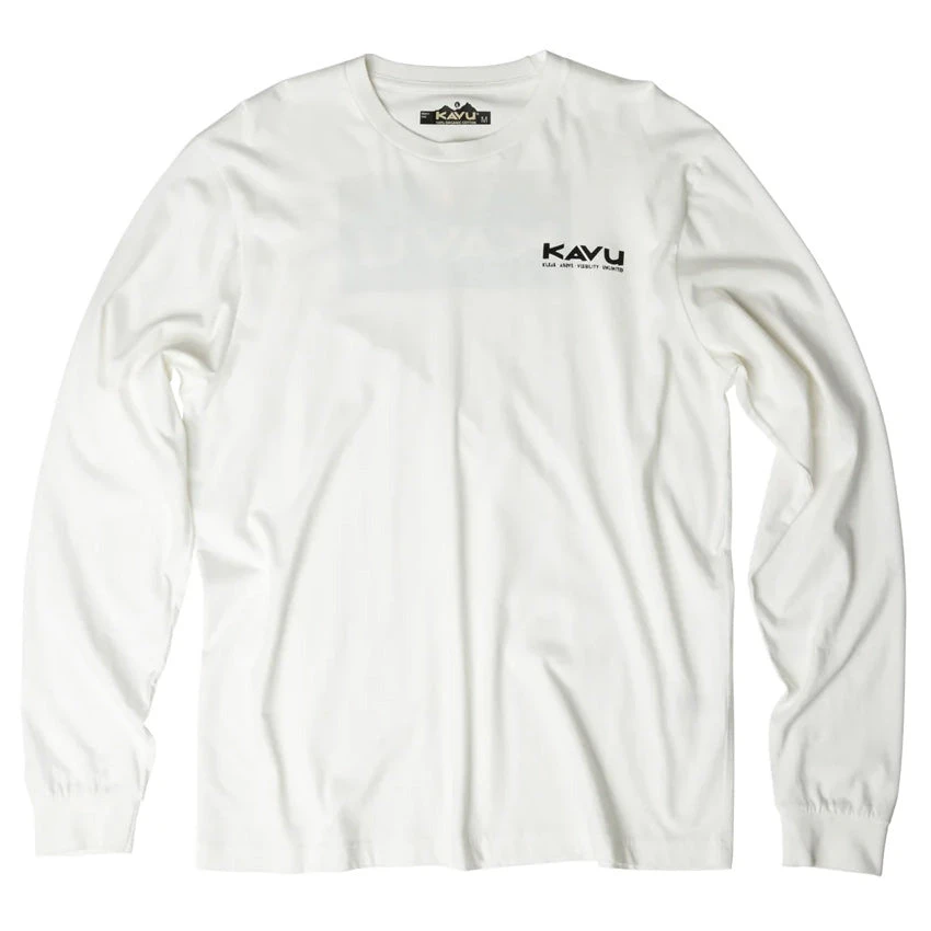 KAVU Men's L/S Etch Art T-Shirt - Off White 2 KAVU Men's L/S Etch Art T-Shirt - Off White - Image 2