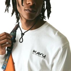 KAVU Men's L/S Etch Art T-Shirt - Off White 9 KAVU Men's L/S Etch Art T-Shirt - Off White -Patagonia Outlet Sales KAVU SS23 MsKlearAboveLSEtchArtTee White 04