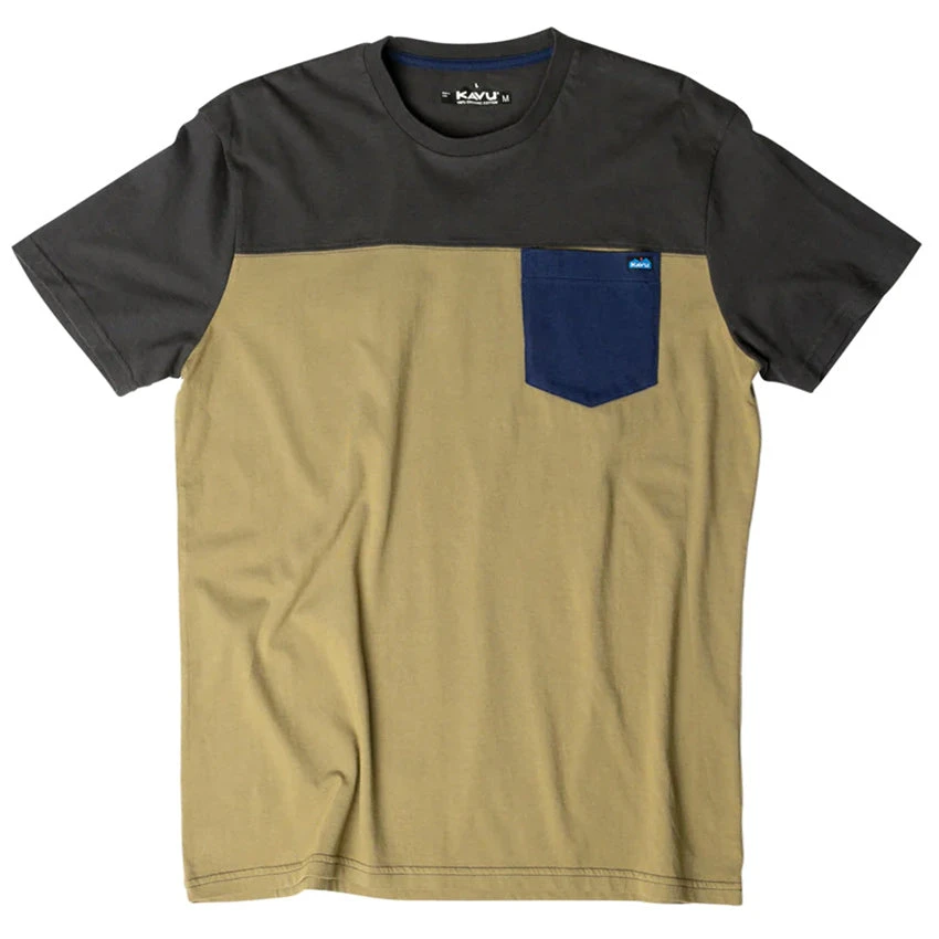 KAVU Men's Piece Out T-Shirt - Shadow Trail 1 KAVU Men's Piece Out T-Shirt - Shadow Trail