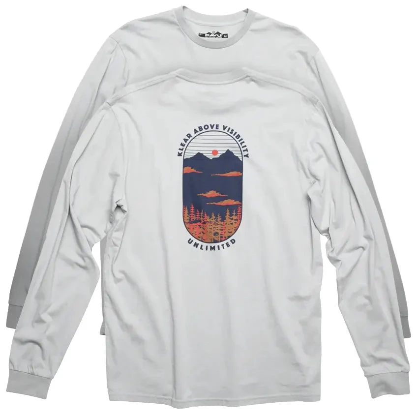 KAVU Men's Daily Dose Long Sleeve T-Shirt - Ultimate Grey 1 KAVU Men's Daily Dose Long Sleeve T-Shirt - Ultimate Grey