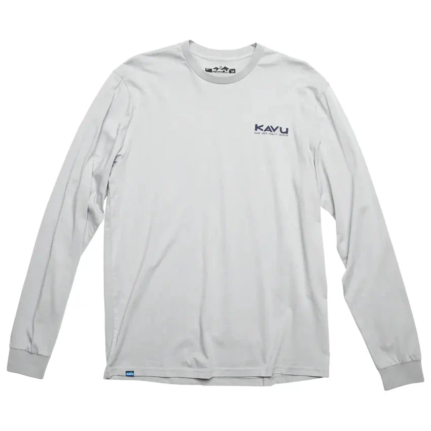 KAVU Men's Daily Dose Long Sleeve T-Shirt - Ultimate Grey 3 KAVU Men's Daily Dose Long Sleeve T-Shirt - Ultimate Grey - Image 3