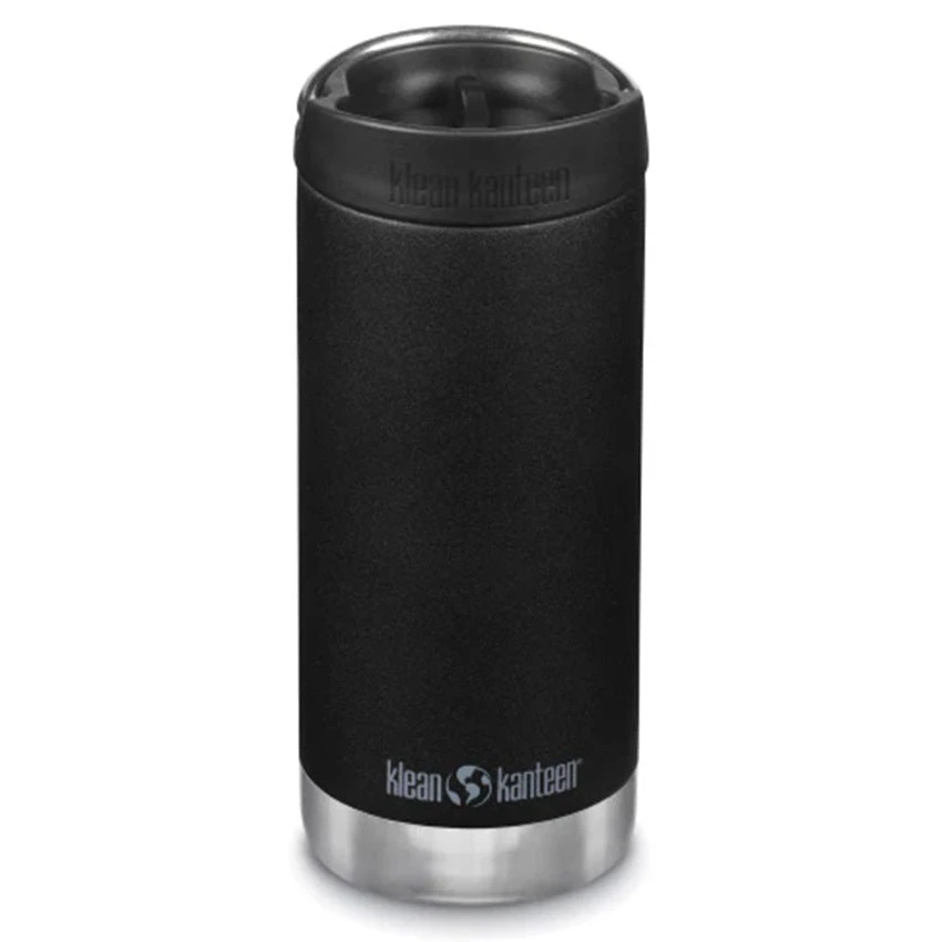 Klean Kanteen Insulated TKWide 12oz W/ Café Cap - Black 1 Klean Kanteen Insulated TKWide 12oz W/ Café Cap - Black