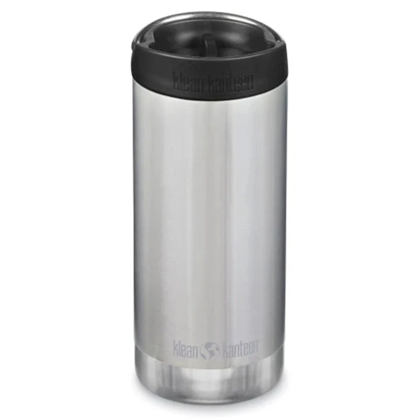 Klean Kanteen Insulated TKWide 12oz W/ Café Cap - Brushed Stainless 1 Klean Kanteen Insulated TKWide 12oz W/ Café Cap - Brushed Stainless
