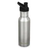 Klean Kanteen Narrow Classic 18oz W/ Sport Cap - Brushed Stainless